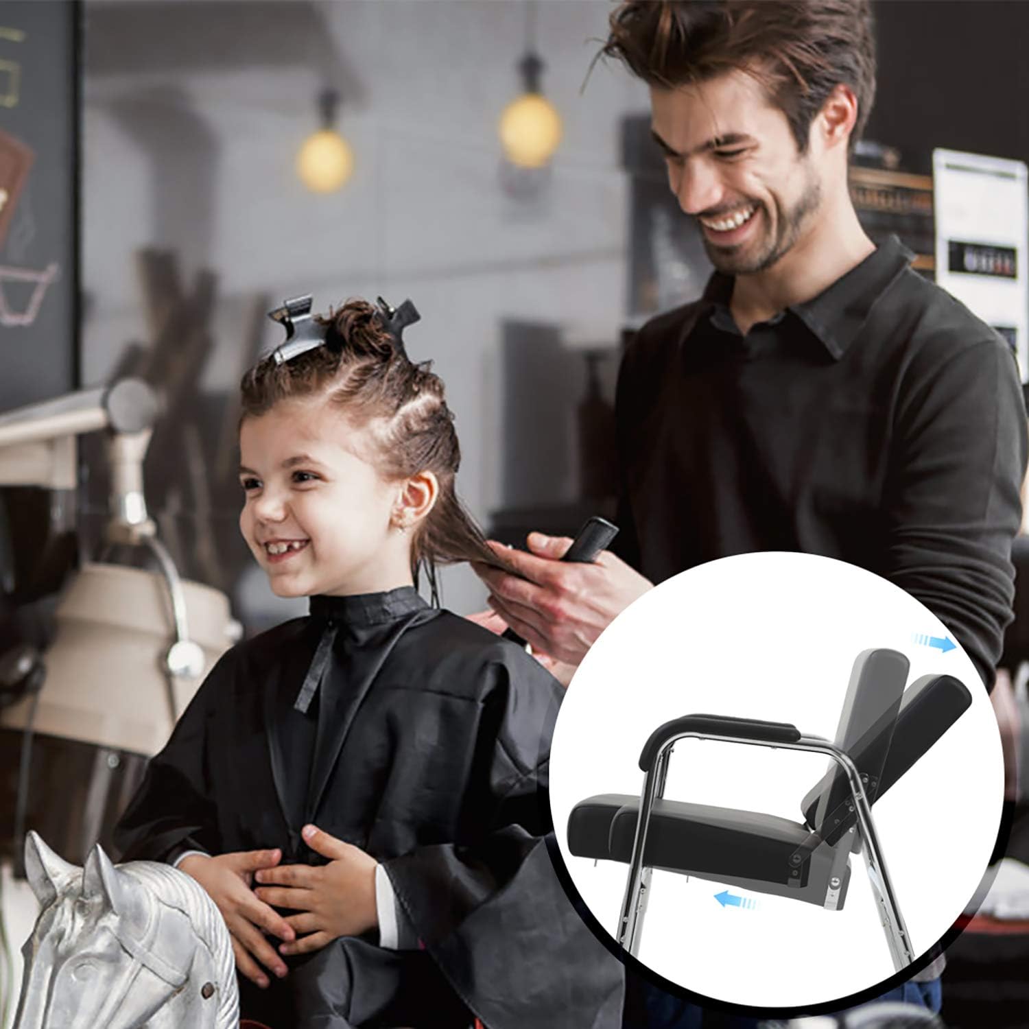Salon Chair Barber Chair Styling Chair Modern Fashion Auto Recline Chairs Shampoo Styling Hair Cutting Chairs Spa Beauty Salon Equipment Chairs: Kitchen & Dining
