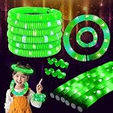 ERGDUTNK Green 6PCS Glow Sticks Stocking Stuffers Party Favors-Glow in The Dark Party Supplies for Kids and Adults, Perfect for Festivals, Birthday Parties, Raves, Concerts, and Camping Decorations