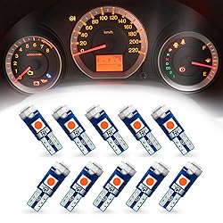 10Pcs T5 37 74 2721 PC74 PC37 LED Bulb Instrument