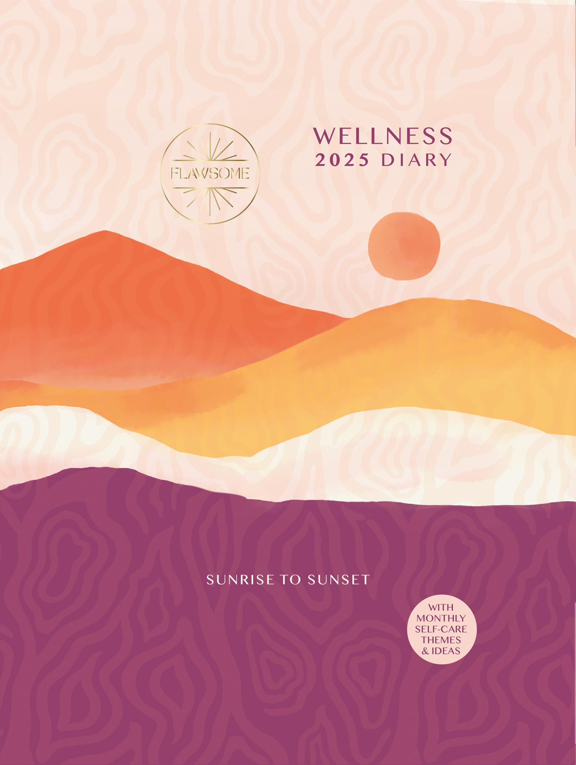 Portico Designs Ltd 2025 Flawsome Mindfulness and Wellness A5 Wiro Diary