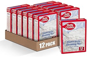Betty Crocker Fat Free Frosting Mix Home Style Fluffy White 7.2 oz Box (pack of 12)