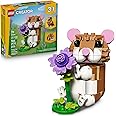 LEGO Creator 3 in 1 Cute Hamster with a Flower Building Toy for Girls & Boys, Ages 7+ - Kids Build a Hamster, Hedgehog or Eag