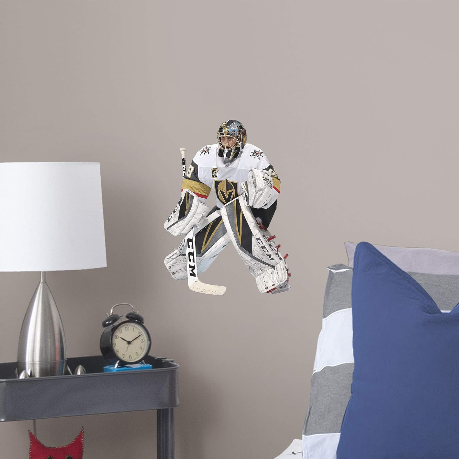Amazon Co Jp Fathead Nhl Vegas Golden Knights Marc Andre Fleury Officially Licenced Removable Wall Decal Multicolor Large Sports