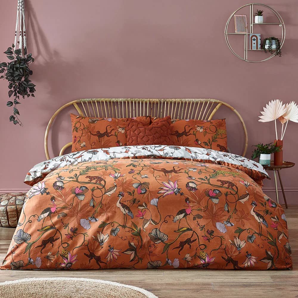 furn. Wildlings Duvet Cover Set, Warm Sienna, 137 x 200 cm