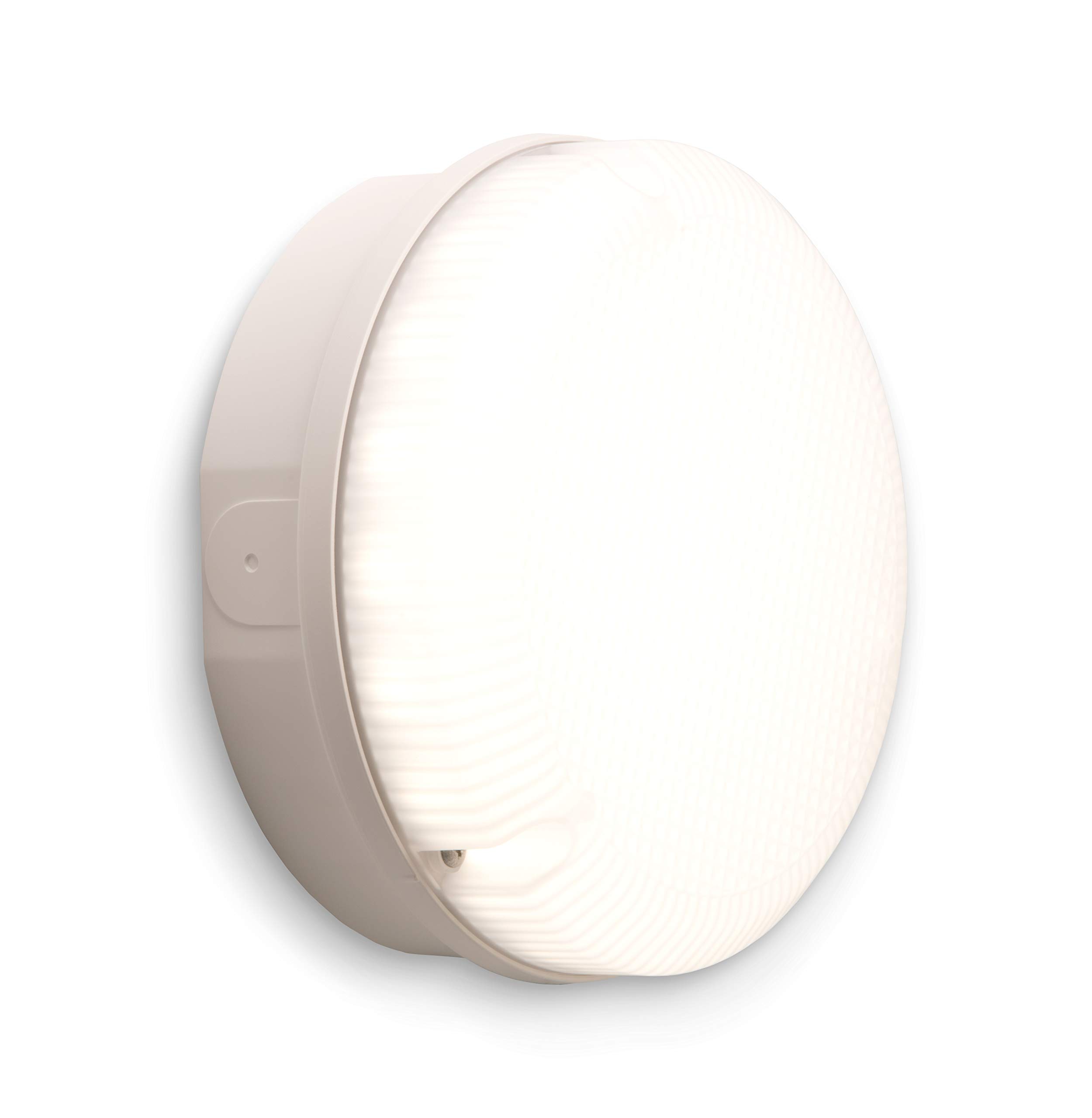 Luceco LED Mosi Bulkhead Round 290 mm 1150LM 12W IP65 4000K White Microwave