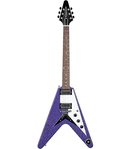 Amazon.com: Epiphone EXCLUSIVE Flying V, Brunswick Blu