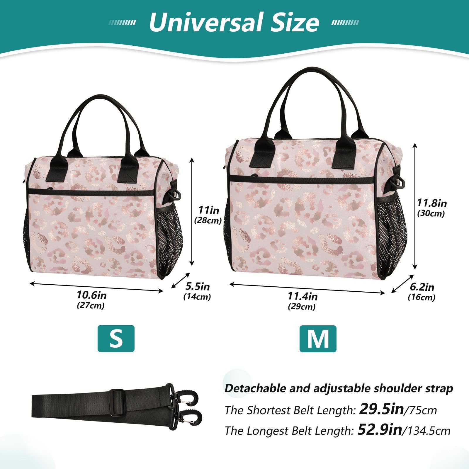 Condition photo showing New/Like New for senya lunch bag insulated lunch box large lunch tote bag leakproof lunch cooler bag leopard print ch