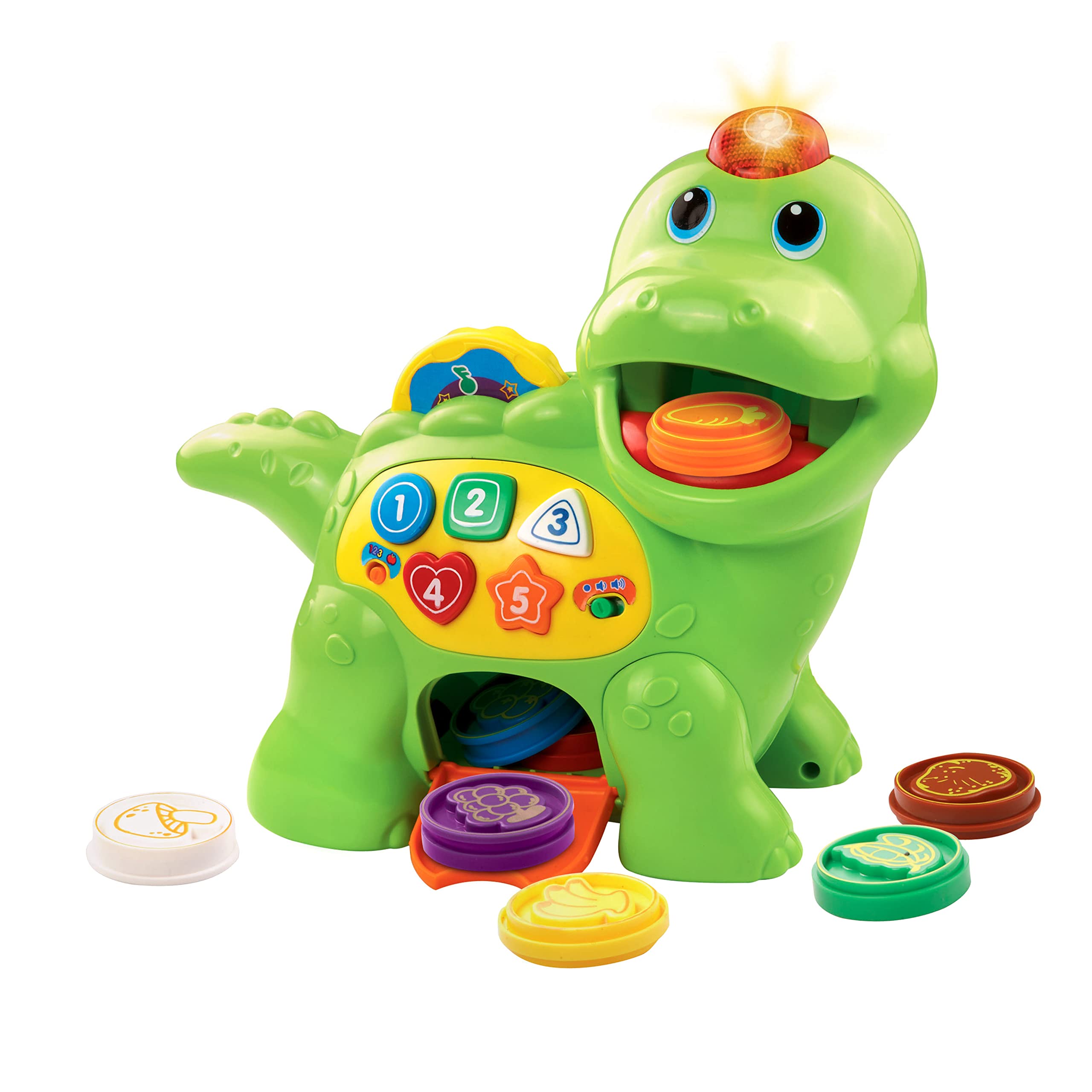 Vtech Baby Feeding Me Dino - Talking Dinosaur for Feeding and Learning, with Songs, Buttons and Quiz Game - For Children Aged 12-36 Months