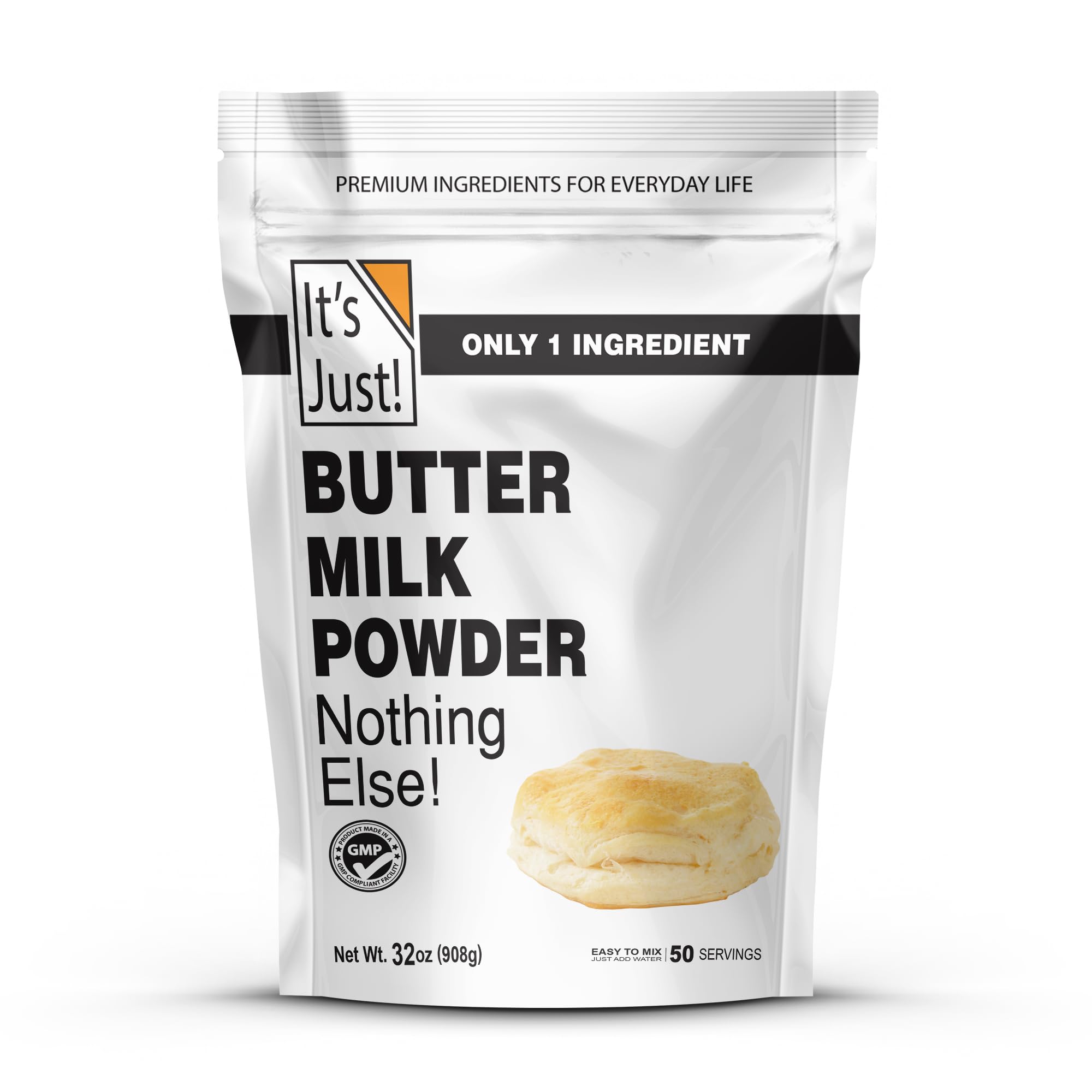 It's Just - Powdered Buttermilk, 32oz, rBST/rBGH