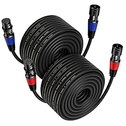 EBXYA XLR Cables 75ft - Standard XLR Male to Female