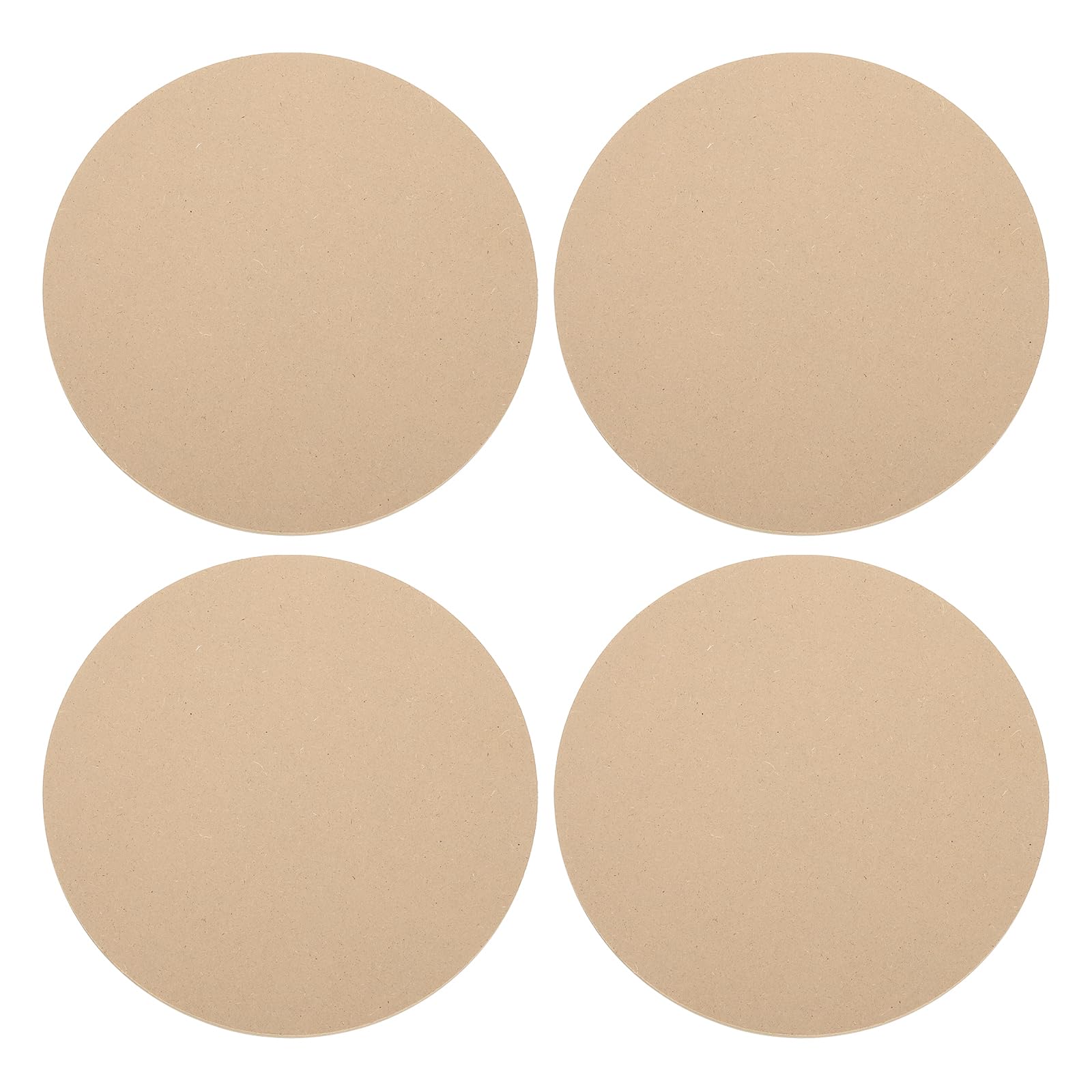 PATIKIL 4 Pack 9.1" 230mm OD Ceramic Drying Slab, 8mm 1/3" Thick Round Clay Wedging Board Sculpture Base Plate Pottery Wheel Bats Without Holes, Sand Table Baking Model Bottom Block