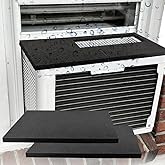 Goodhoily Air Conditioner Drip Cushion Black &amp; Removable AC Rain Cover with Magnetic Pad for Window AC Units ,Stops The Noise from Raining