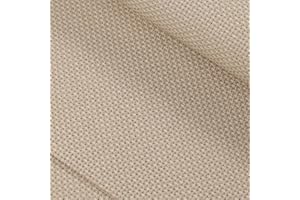 KCS 16CT Counted Cotton Cross Stitch Aida Cloth Fabric (19" x 28", Khaki)