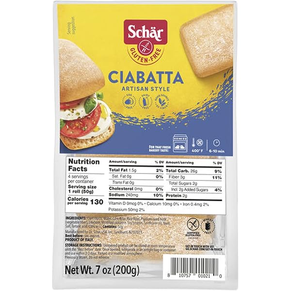 Schär Artisan Baker Bread 10 Grains Schär Gluten-Free 10 Grains & Seeds ...