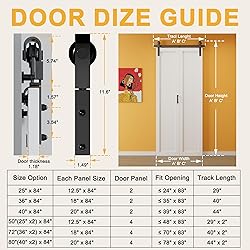 Paintable Bifold Barn Door, Fingerprint-Resistant 3
