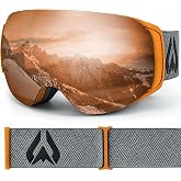 Wildhorn Roca Ski Goggles Men Women Anti-Fog/Scratch 100% UV-Magnetic Lens-Snowboard Snow Goggles Men Women
