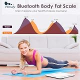himaly Smart Body Fat Scale Digital Body Weight Bluetooth BMI 180 kg view 6