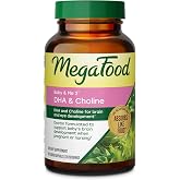 MegaFood Baby &amp; Me 2 DHA &amp; Choline Prenatal Vitamins, 60 Liquid Capsules | Doctor Formuated, Choline &amp; Plant-Based DHA for Baby's Brain &amp; Eye Development During Pregnancy, Non-GMO, Vegan, 30 Servings