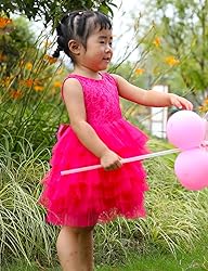 Cilucu Baby Girls Dress Toddler Kids Party Dress