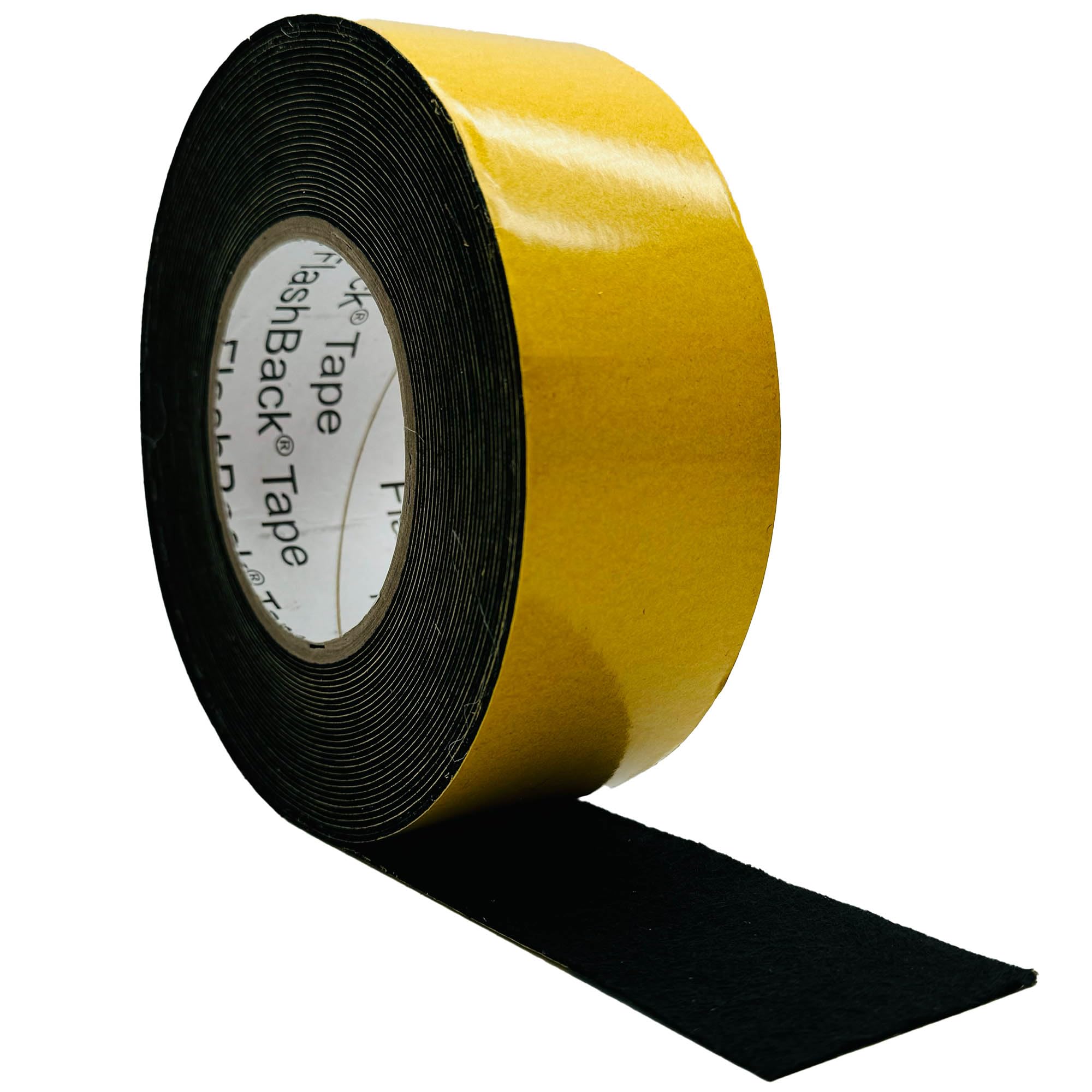 FlashBack Anti Squeak Tape Anti Rattle Black Felt Tape Strips Furniture and Hard Surfaces - Made in GB (50mm x 10m)