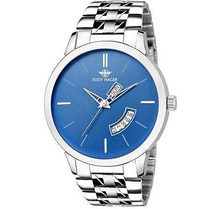 Blue Day and Date Mens Watch EH-233-BL