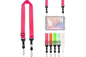 FIEIL Nylon iPad Strap, Adjustable Camera Neck Strap, Comfortable Shoulder Strap for iPad, Cellphone Tablet, Camera, Laptop, Binocular, Luggage Bag(Pink Universal Neck Lanyard)