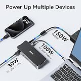 MOKiN USB C Docking Station 3 Monitors 150W Power 4K 144Hz 10Gbps view 6