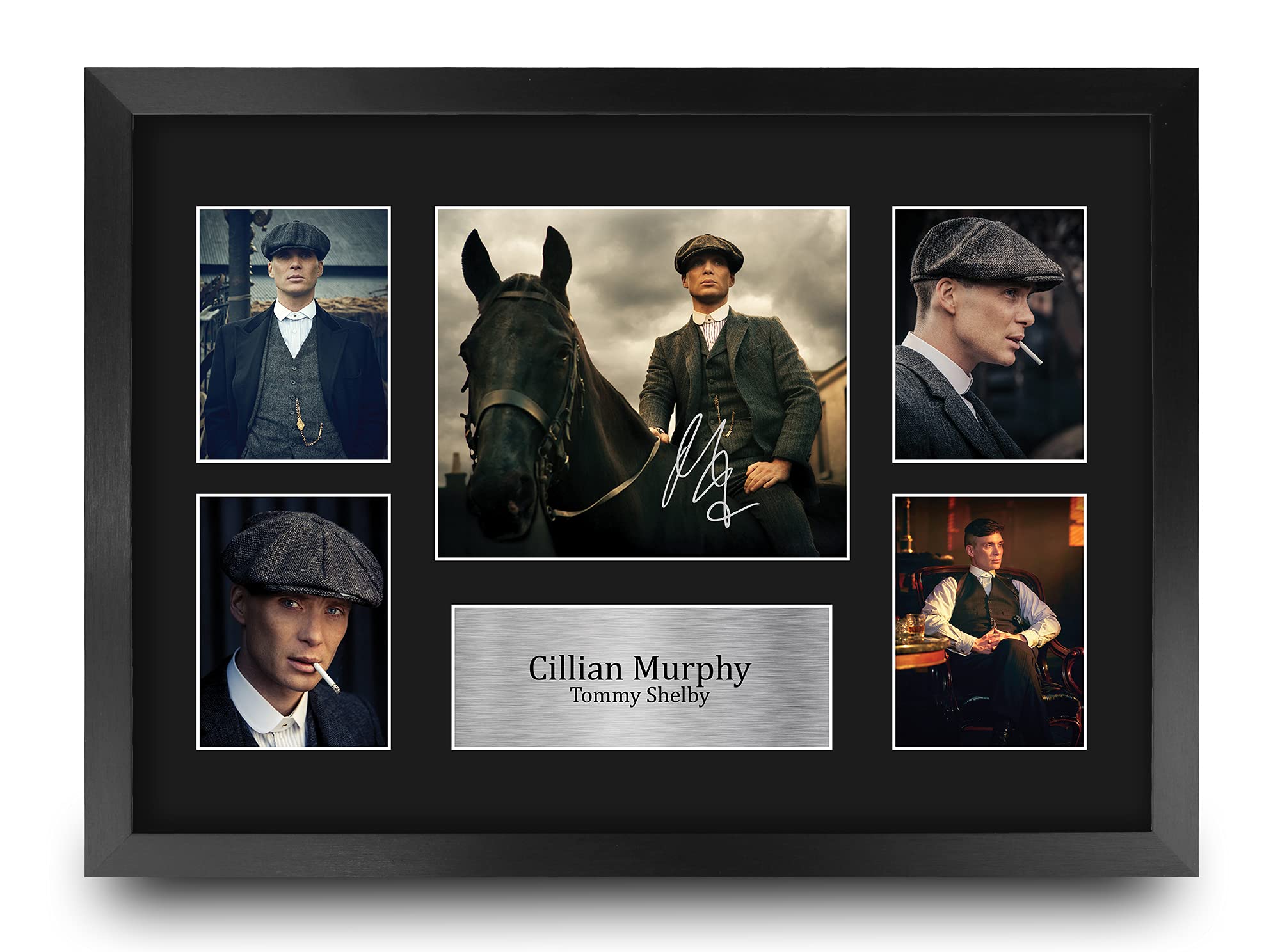 HWC Trading FR A3 Cillian Murphy Peaky Blinders Tommy Gifts Printed Signed Autograph Picture for TV Show Fans - A3 Framed