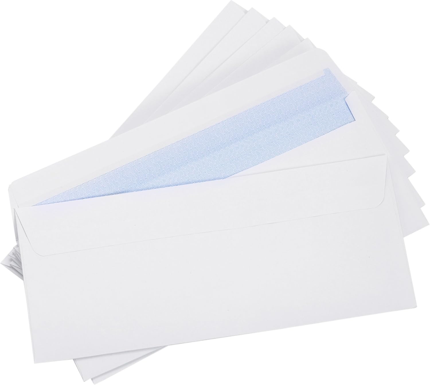 Office Deed 500#10 Envelopes SELF SEAL Business Envelope Windowless Design, Security Tint Pattern for Secure Mailing, Invoices, Statements & Legal Document, 4-1/8 x 9-1/2 Inches : Office Products