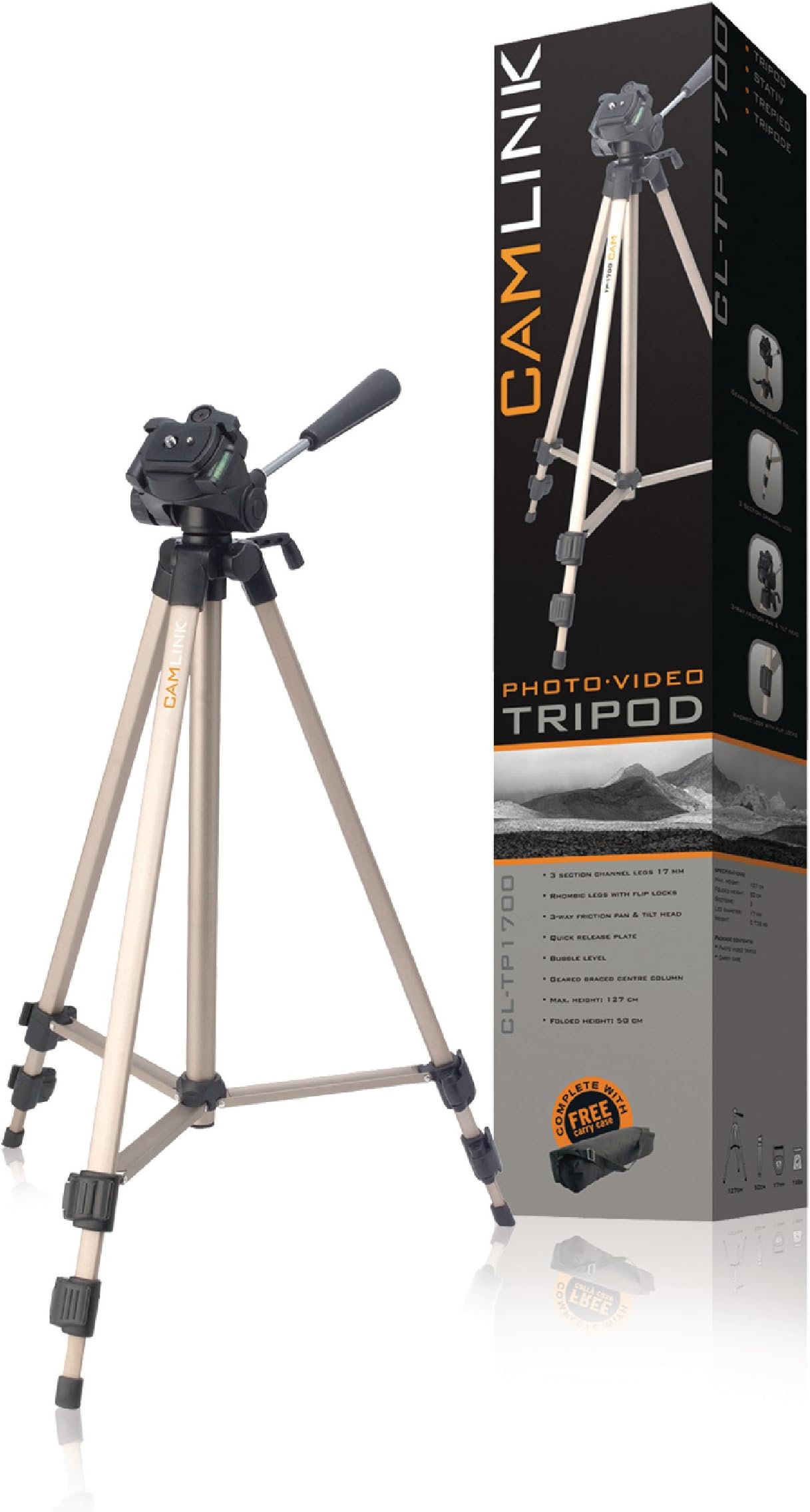 CAMLINKTP1700 Camera Camcorder Tripod