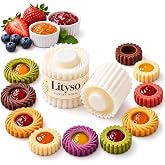 Sunflower Patterned Round Hand-Press Mooncake Double Ended Pastry Mold | Creative French Lace Style, 2-in-1 Cookie Shaper, Easy-Release DIY Baking Tool, Detachable ABS Nesting Body(2Pcs)
