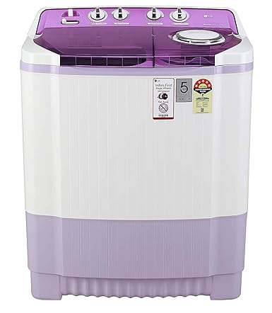 LG 7.5 Kg 5 Star Semi-Automatic Top Loading Washing Machine (P7535SMMZ, Mauve)
