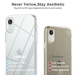 LoeoeL for iPhone XR Case Clear, Transparent Hybrid