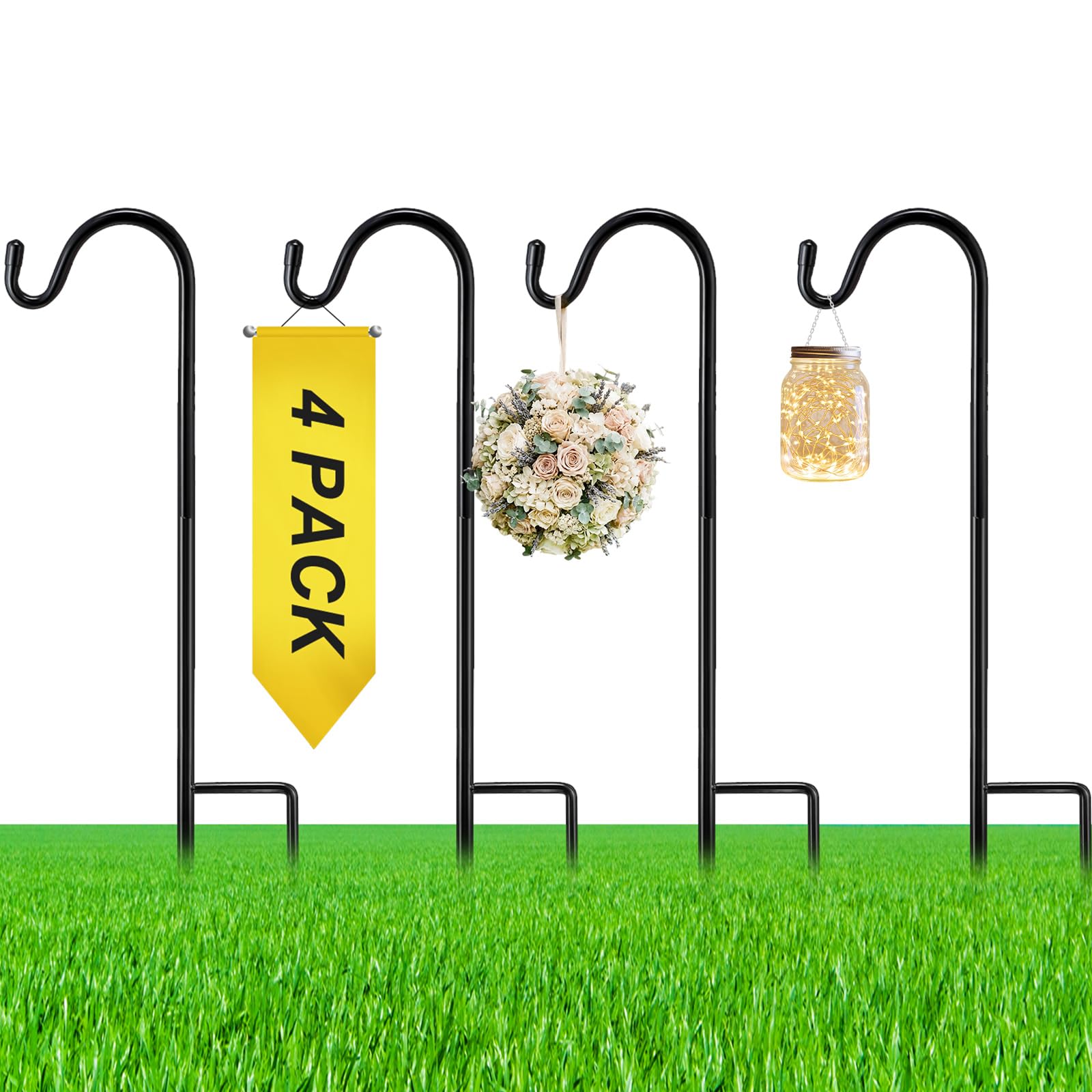 Photo 1 of **MISSING PARTS**
Yetene 4 Pcs 15 Inch Shepherds Hook for Outdoor Adjustable Bird Feeder Pole Metal Steel Shepard Hooks for Hummingbird Stand Feeder Pole for Garden Plant, Lantern, Hanging Wedding Decor