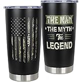 Army Gifts for Men - Veterans Day Gifts Ideas - Military Gift for Men Fathers Day Retirement Soldiers Dad Gift - Miltary Present for Boyfriend Army Travel Stainless Steel Tumbler