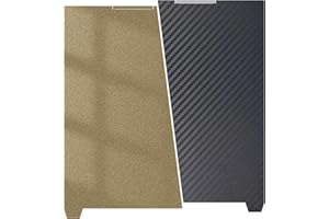 SHION.KWOO Upgraded K2 Plus Build Plate Smooth Textured Carbon Fiber PET PEI 370x370mm Spring Steel Platform Flexible Magnetic Heated Printed Bed for Creality K2 Plus 3D Printer.