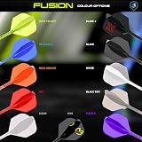 WINMAU Fusion Integrated Flight and Shaft System No.2 Shape Black Intermediate view 5