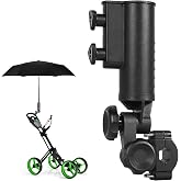 WEIMELL Windproof Heavy Duty Golf Push Cart Umbrella Holder | 180&deg; Adjustable Sun Shade Stand Universal Umbrella Bracket Mount Kit Fits Stroller Bike Wheelchair Beach Chair