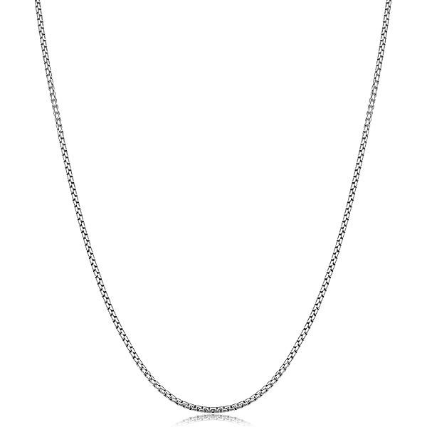 Amazon.com: Solid 925 Sterling Silver 3.6mm Round Box Chain