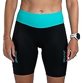 Zoot Women’s Core 8-Inch Tri Shorts, Quick Dry Performance Triathlon Short with Cycling Chamois Pad, Pockets & UPF 50+ Fabric