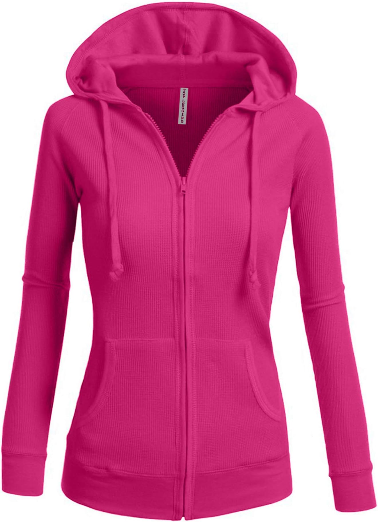 TOP LEGGINGWomen's Active Casual Zip Up Hoodie Jacket, Lightweight Thin Junior Plus Sweater
