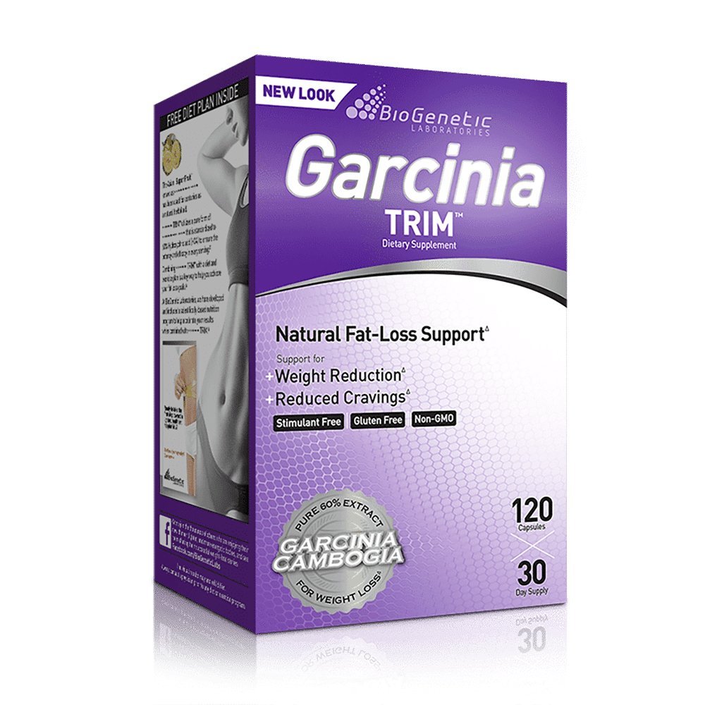 Biogenetic Laboratories Garcinia Trim Natural Fat-Loss Support and Appetite Reduction with Garcinia Cambogia - 120 Capsules