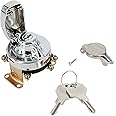 6 Terminals Ignition Switch for 73-Up Harley-Davidson Big Twins FL 71501-73 (Chrome)