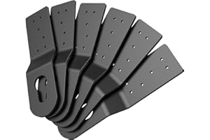 6 Packs Roof Safety Anchor Hitch Clip, Fall Protection Roof Anchor Connects to Wood Surfaces, Portable Heavy-Duty Roof Safety