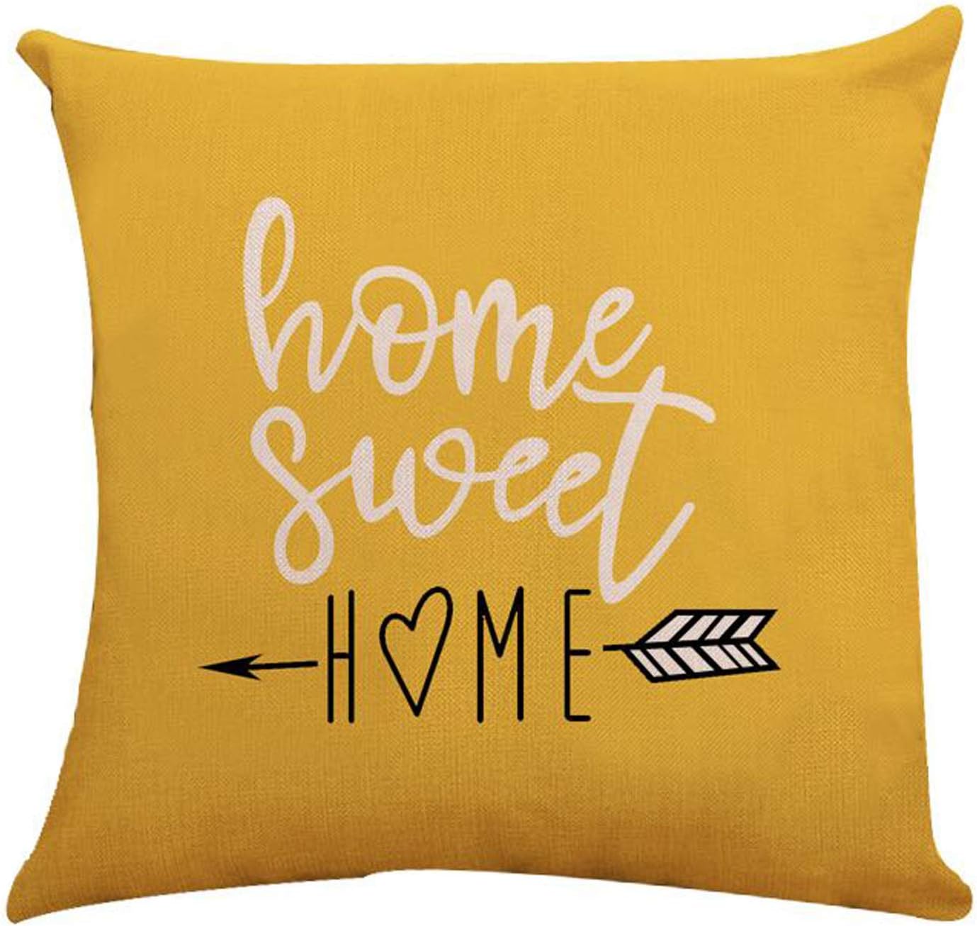 YCOLL Pillow Covers 22x22 Modern Sofa Throw Pillow Cover, Decorative Outdoor Linen Fabric Pillow Case for Couch Bed Car (Yellow, 22x22,Set of 4): Home & Kitchen