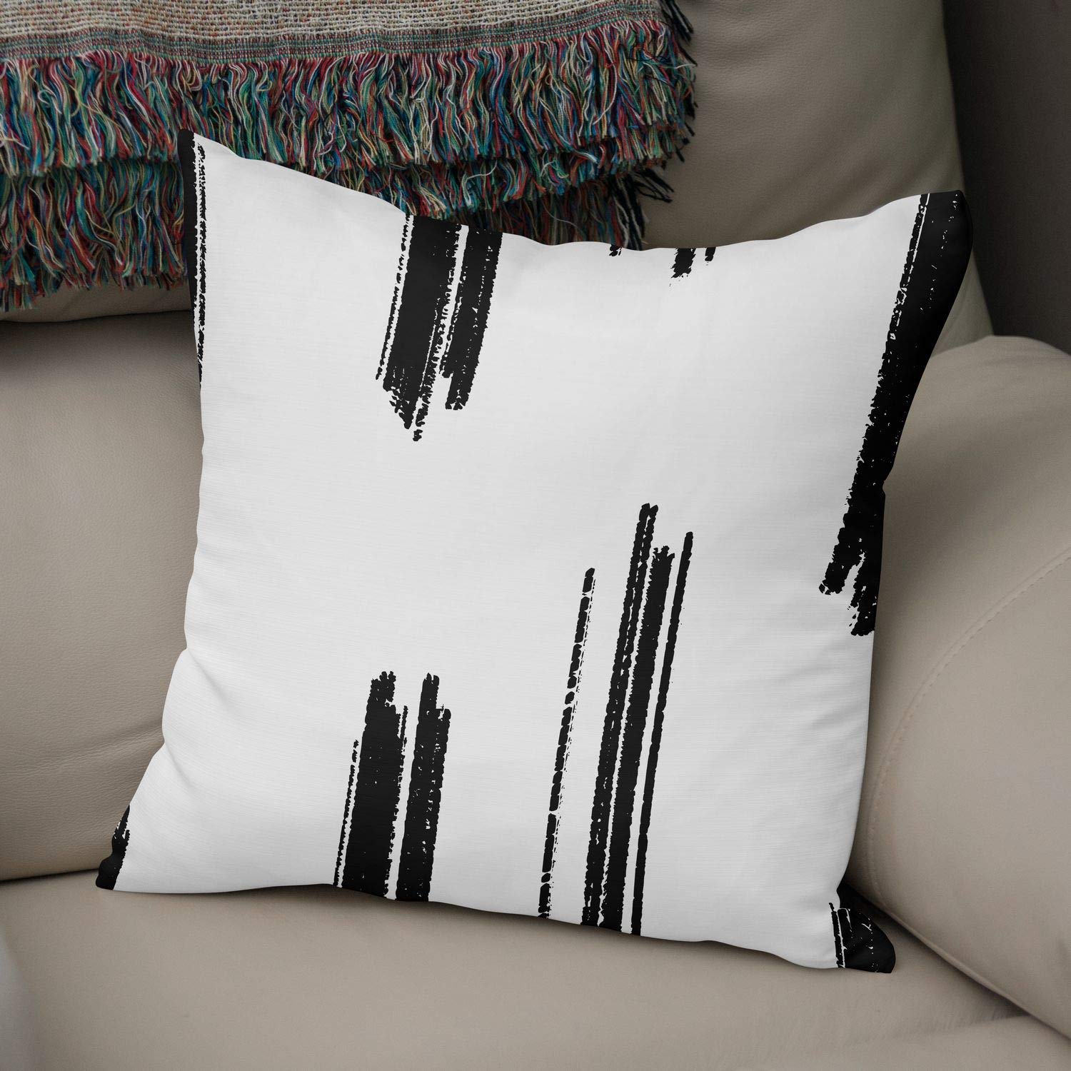 Bonamaison Decorative Cushion Cover Random Pattern, Throw Pillow Covers, Home Decorative Pillowcases for Livingroom, Sofa, Bedroom, Size:50x50 Cm - Designed and Manufactured in Turkey