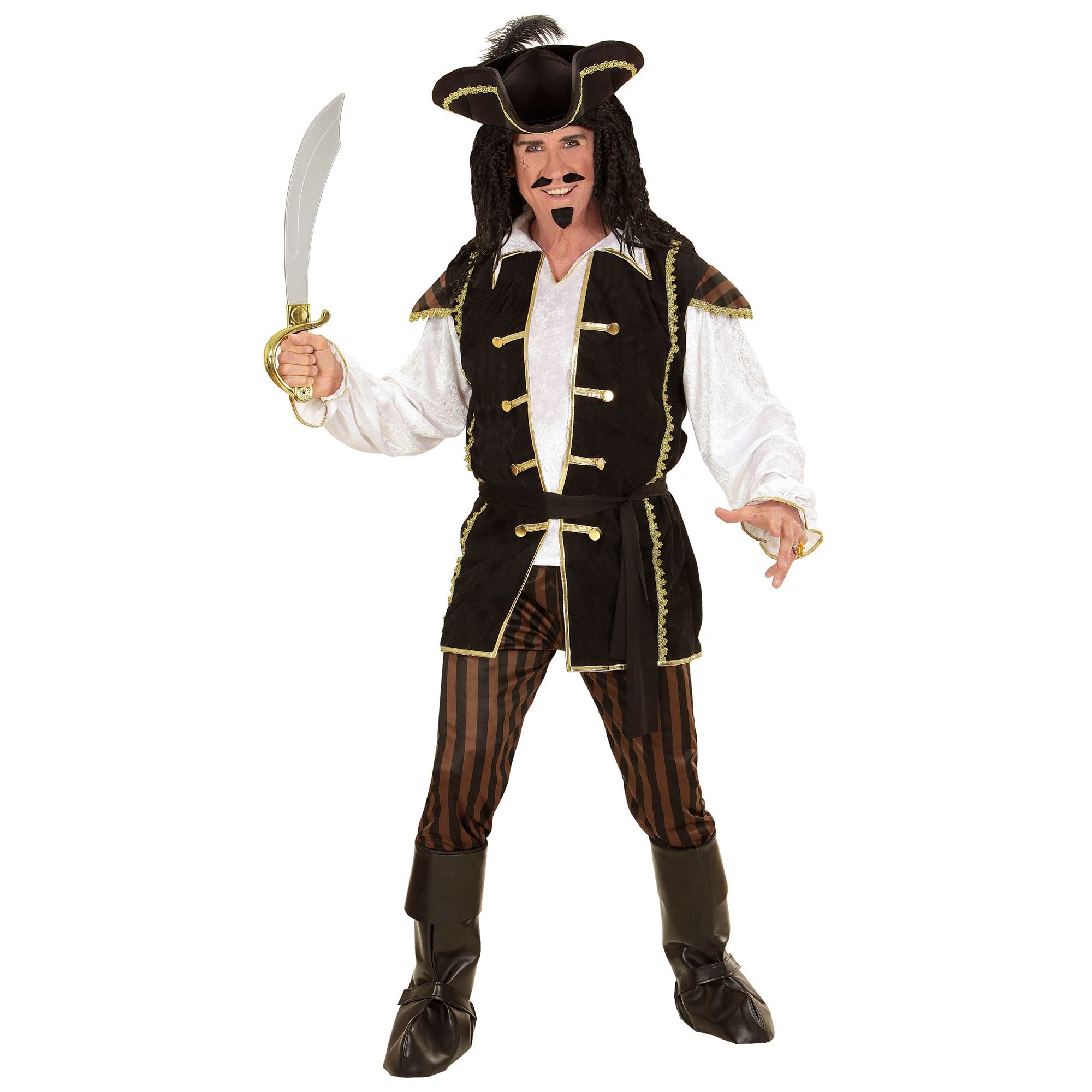 Widmann wdm06891 Captain Pirate Costume ? Multicoloured, Small