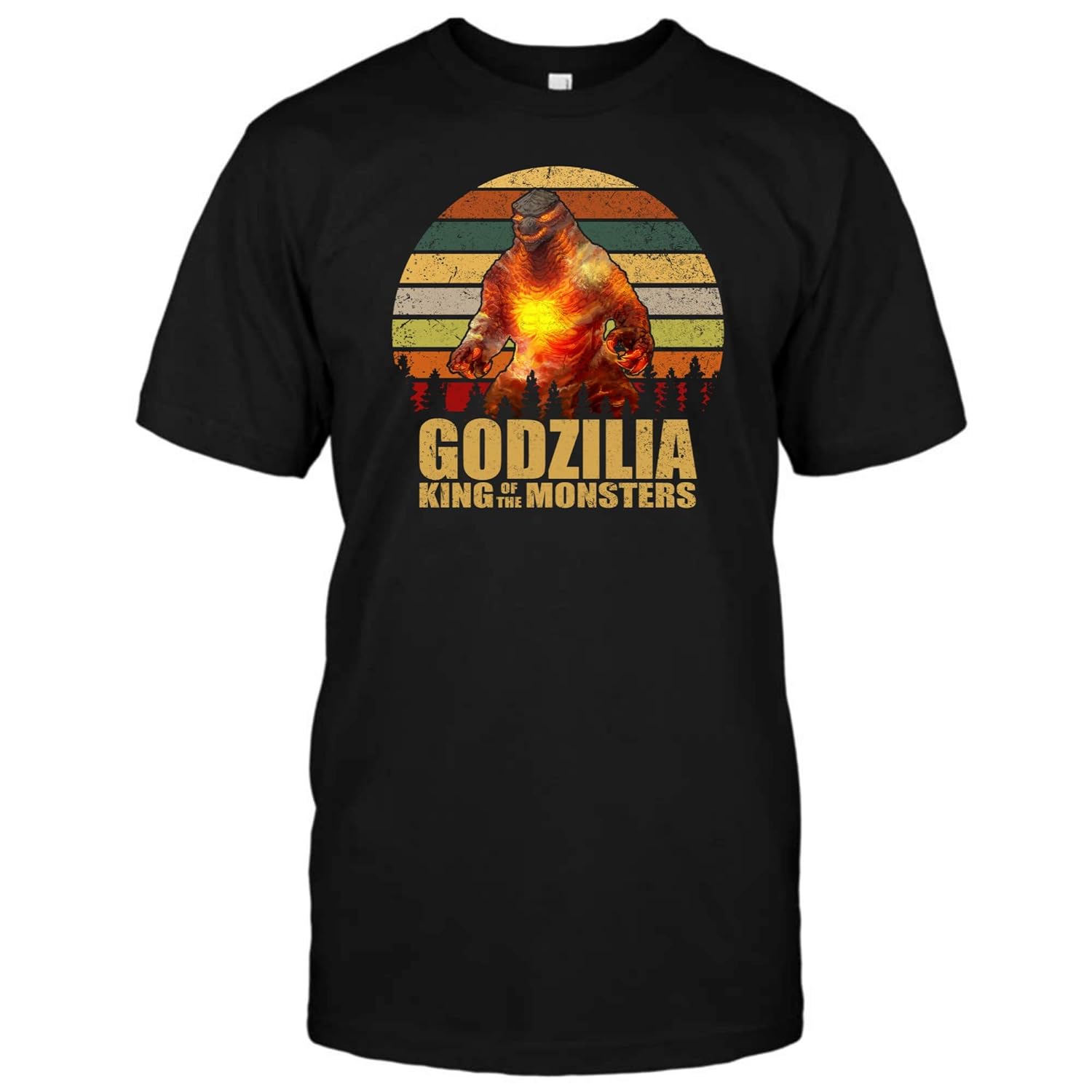 Godzilla King Of The Monsters T Shirt For Fan 2019 Retro Vintage Tshirt