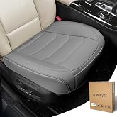 BOPUOVRE Car Seat Cover for Luxury &amp; Comfort PU Leather | Anti Slip Full Wrap Protection Storage Pocket Bottom Cushion Universal Fit 95% Vehicles Gray 1 Piece