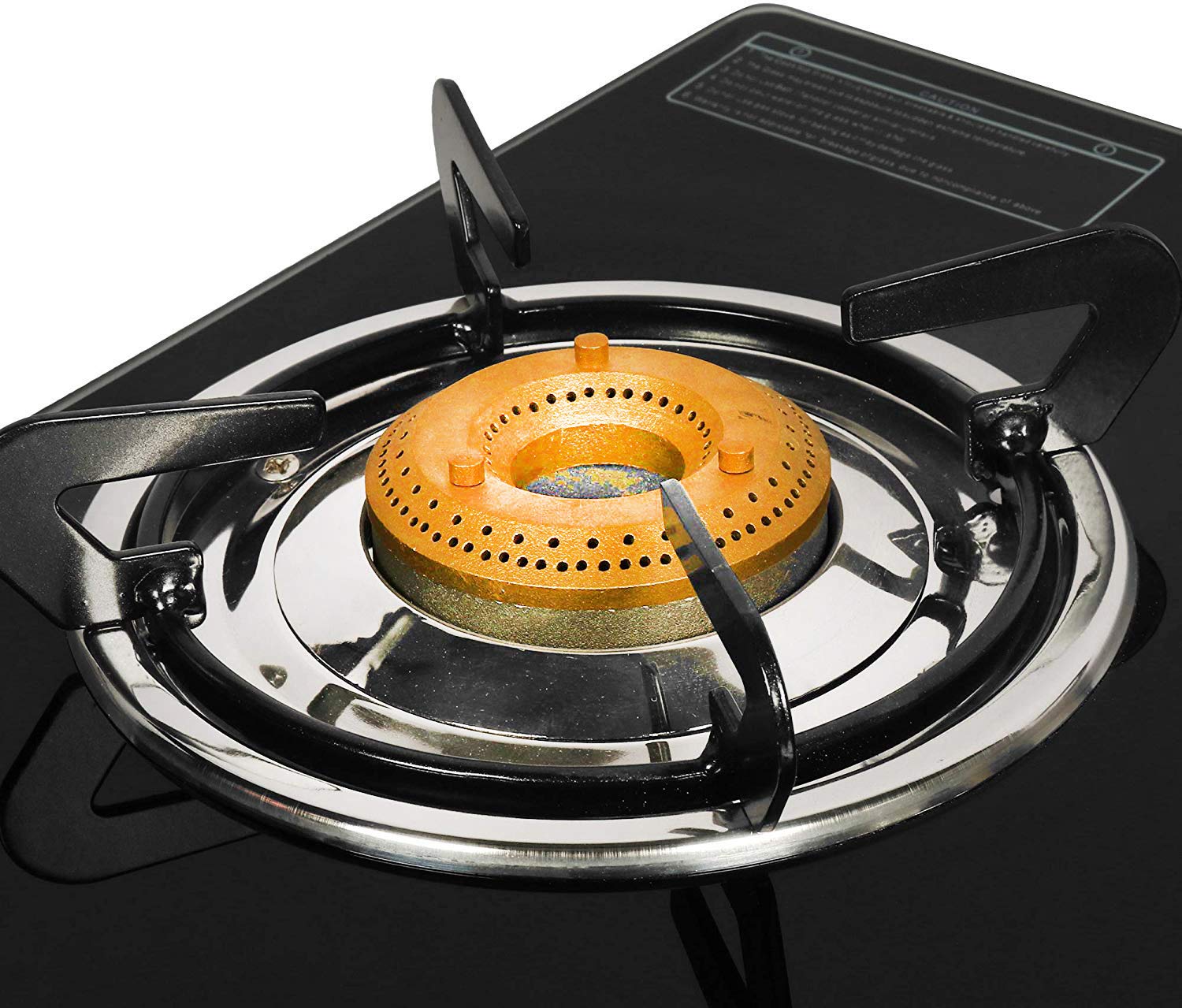 Automatic Ignition Smart Glass Top 3 Brass Burner LPG Gas Stove Fogger Best Price With Best